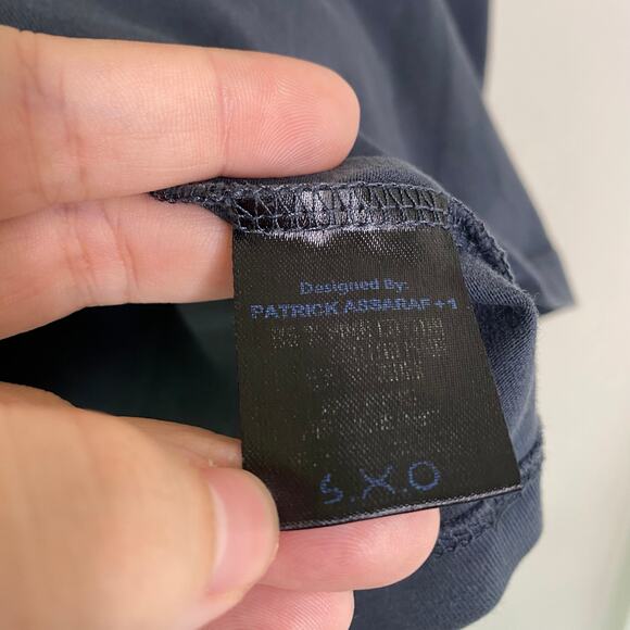 Patrick Assaraf Stream Pima Cotton Stretch Long Sleeve T-Shirt Small - Picture 6 of 10